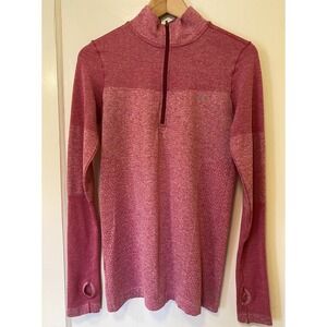 Nike Women's Running Pullover Quarter Zip w/Thumbholes Nike Pinwheel Size M